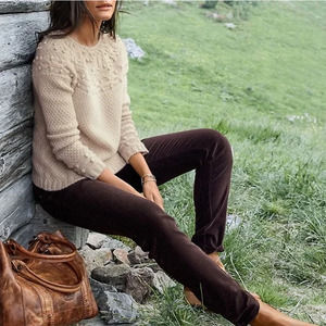 Garnet Hill Brown Velvet Pants 8P